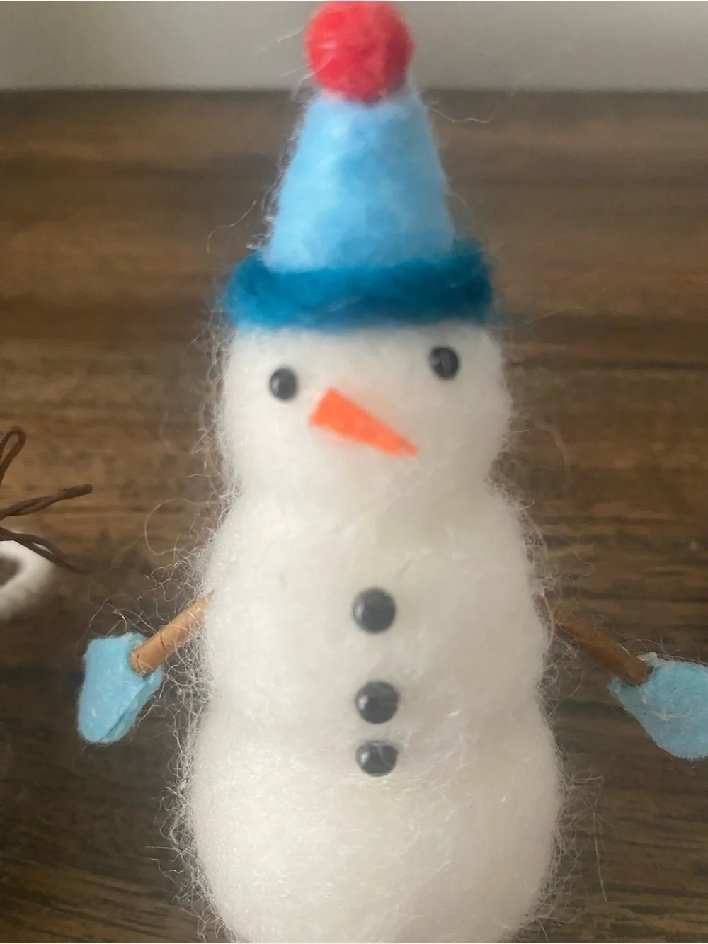 Williams Sonoma Felt Snowmen Set of Four NWT